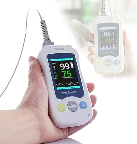 Pulsossimetro Da Dito Saturimetro Misurazione Precisa Della Saturazione Di Ossigeno Nel Sangue Con LED Display Ossimetro Da Dito Professionale Misuratore Battiti Cardiaci Adults