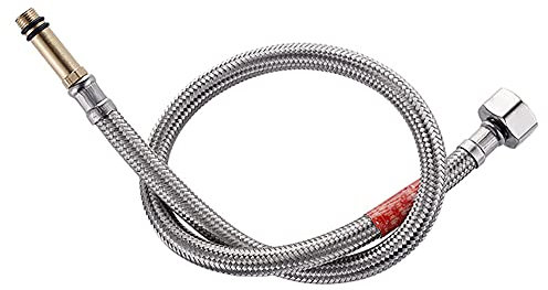 Brauseschlauch, Brauseschlauch 2 Stück, geflochten, Spüle, Küchenarmatur-Zubehör, Dusche, flexibler Edelstahl-Wasserzulaufschlauch, Mischbatterie, Sanitärschlauch, Badezimmer-Ersatzbrauseschlauch(50cm