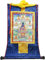 Schriftrolle hängend, Scroll-Wandbild, chinesische Kunst-Rollenmalerei, Buddha-Zen-Wandbehang, Scroll-Wandbild, die 8 Medizinbuddhas, tibetischer Thangka-Wandteppich, Stickerei, Gemälde, Wandbehang, W