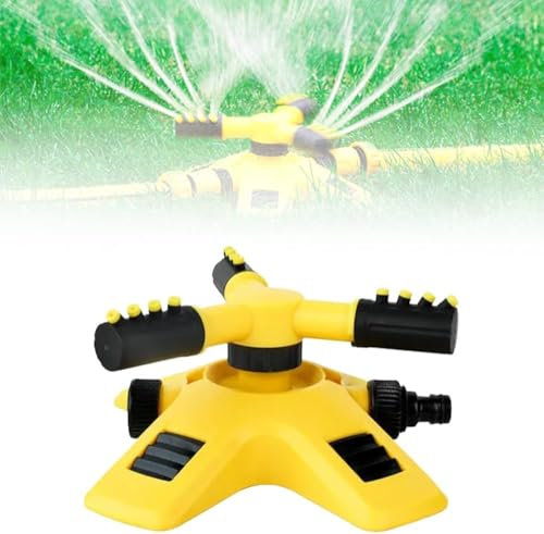 Rasensprenger,Gardena Rasensprenger,Rasensprenger für Gleichmäßige Bewässerung,Rasensprenger Große flächen,360° Drehbare Präzisions Düsenköpfe (1 Pcs)