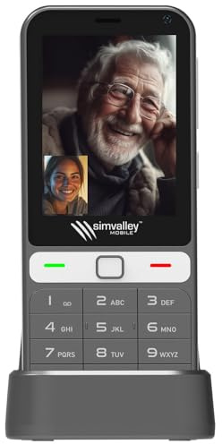 simvalley MOBILE Handy ohne Vertrag: 4G-Senioren-Handy, Touchdisplay, Versandrückläufer (Seniorenhandy für Videotelefonie, Smartphone, Telefon)