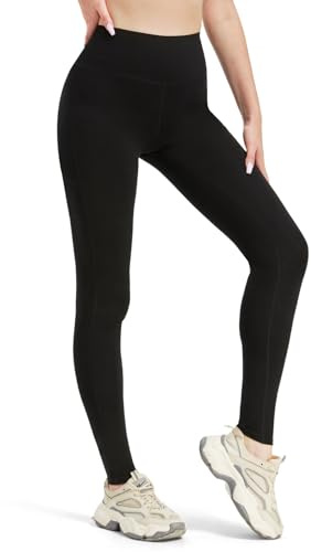 Zylioo Extra Lang Leggings Baumwolle Tall Damen, Lang Bein Yogahose Sportleggings Blickdicht Sporthose