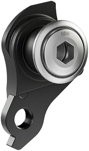 SRAM Patilla de Cambio Universal UDH – FailSafe – Resistente a los Golpes con Tornillo M8 roscado inverso, Compatible con Bicicleta de montaña y Carretera, Negro/Plata