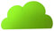 Addfun®Kids Silikon Wolke Platzdeckchen Non Slip Tischset Schutz Speise Dekoration tragbar Baby Tischsets,Grün