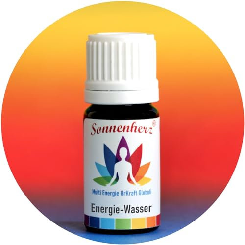 ENERGETISCHES TRINKWASSER Bachblüten & Heilstein Bioresonanz-Globuli wie Masaru Emoto zur Wasser-Belebung. Feinstofflich & Energetisch. In Violettglasflasche von Sonnenherz