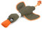 House of Paws Extra Large Coco Duck, Cotton Canvas Thrower Dog Toy with Rope and Squeaker