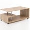 FineBuy Design Couchtisch 105 x 48,5 x 60 cm Drehbar mit Rollen, Wohnzimmertisch Coffee Table, Sofatisch Loungetisch Holz, Kaffeetisch mit Stauraum