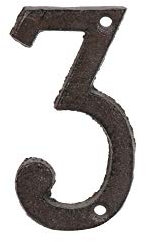 Small Door Number - Cast Iron (3)