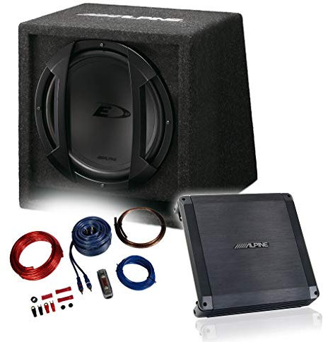 Alpine Bass Package 2-Channel Power Amplifier + 30 cm Subwoofer + Cable Set / BBX-T600 + SBE-1244BR + REN10KIT