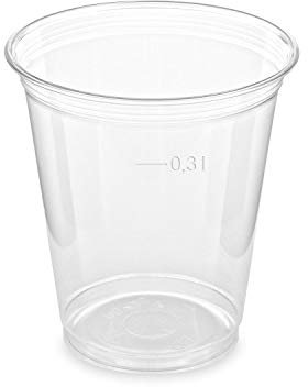 500 bicchieri di plastica PET 0,3 L diametro 9,5 cm per frullati Frozen Drinks Desserts