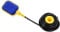Interrupteur Flotteur pour Pompe avec Câbles 10m, commutateur Interrupteur de Niveau d'eau à Flotteur 250V 15A Contrôle Automatique Régulateur du Niveau de l'eau pour Pompe Réservoir - Blau