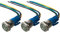 QitinDasen 3Pcs Premium 12V / 24V 5A Verriegelung Druckschalter, 16mm Auto Zündungs Startschalter, Grün LED Licht Edelstahl IP67 Wasserdichter Schalter mit Steckdosendraht