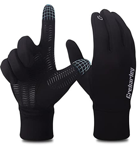 Grebarley Winter Warme Handschuhe Herren Damen, Touchscreen Winterhandschuhe, wasserdichte rutschfeste Fahrrad Handschuhe Liner Sporthandschuhe