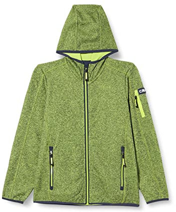 CMP - Kinder-Knit-Tech-Jacke mit fester Kapuze, B. Blausäure, 140