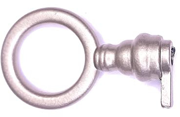 cyclingcolors fausse clé de serrure meuble ancien décoration rustique vintage clef zamak (ronde-nickelé mat)