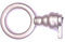 cyclingcolors fausse clé de serrure meuble ancien décoration rustique vintage clef zamak (ronde-nickelé mat)