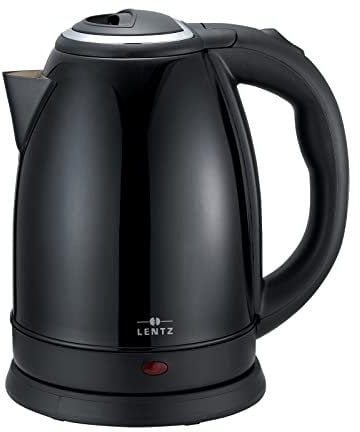 Wasserkocher Schwarz 1,8 Liter Lentz