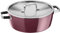 WMF Fusiontec Aromatic Schmorpfanne 28 cm hoher Rand, Bräter 5,9l Induktion, Deckel mit Kondensationsnoppe, High-Tech Keramik, kratzfest, rot