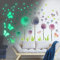 Yosemy Wandsticker Leuchtaufkleber Sticker Feen Schmetterling Leuchtsterne 9pcs Wandtattoo Fluoreszierend Wandaufkleber 580 Stück Leuchtsticker Aufkleber Für Kinderzimmer Dekorative Aufkleber, Grün