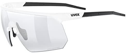 uvex pace one V - Sportbrille für Damen und Herren - selbsttönend - beschlagfrei - white/silver - one size