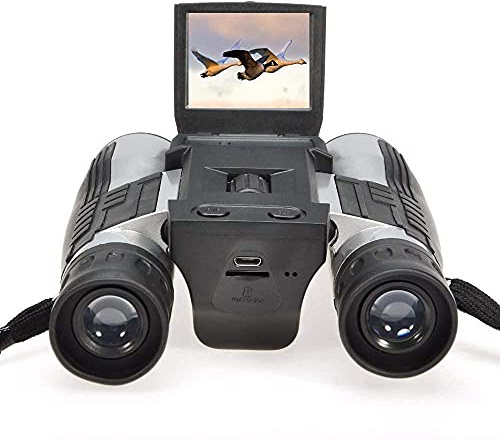 Binoculars 2inch HD LCD Digital Binocular 12x32 5MP Video Photo Recorder Telescope Camera for Bird Watching Football Game Concert