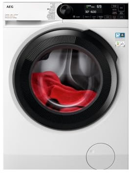 AEG LWR7316O4B Frontlader-Waschtrockner, 10 kg trocken, 6 kg, freie Installation, 1600 U/min, WiFi-Konnektivität, Universal-Schublade, PODs, NonStop-Programm, LCD-Panel, Weiß, Klasse D