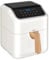 VonShef Air Fryer 6L - 1500W Compact 10-In-1 Airfryer, Rapid Air Technology, Digital LED Display, Nordic Design, 60 Min Timer, Non-Stick & Dishwasher-Safe, Healthy Oil-Free Cooking - Fika Range, Cream