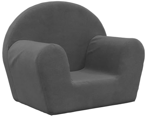 vidaXL Kindersofa Anthrazit Weich Plüsch
