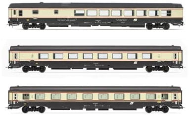Rivarossi HR4358 FS 3-Einheiten-Packung IC 572 579 Petruzzelli Milano C Bari C Schienenfahrzeuge – Reisebusse, Braun und Beige, Einheitsgröße