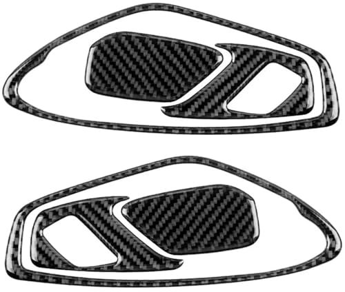 XEJEBAF for Chevrolet for Camaro 2016-2020 Carbon Fiber Car Interior Door Handle Frame Cover Trim Door Bowl Sticker Door Lock Trim Car Styling Interior Automotive Interior Trim