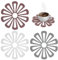 THKO Topfuntersetzer & Untersetzer Silikon Set: Untersetzer Hitzebeständig 3Stück - Multi Blume Top funtersetzer - rutschfest und Dekorative TopfUntersetzer - Coasters Silikon Einfach zu Reinigen