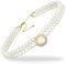 EAVUYIS Vintage Imitation Perlen Halskette,Kurz Multi Schichte Choker Perlenkette,20er Jahre Flapper Gatsby Themed Prom Festival Party Elegant Retro Stil Fasching Kostüm Zubehör