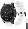 Amzpas Quickfit 22mm Armband für Garmin Fenix 5/5 Plus/6/6 Pro/7/7Pro, Quatix 5, Instinct/Instinct 2, Forerunner 935/945/955/745, Approach S60/S62 (Weiss)