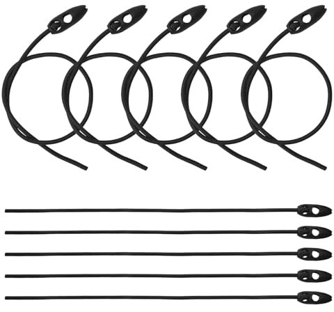 TNSLAND Tensor de Equipaje de 10 Piezas para Señales de Advertencia Portabicicletas Cpulpos Elasticos 50 cm Gomas Elasticas con Gancho Longitud Ajustable para Bicicletas Motos Lonas Cuerdas de Camping