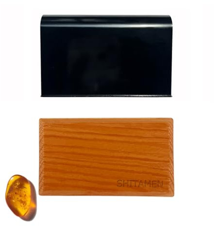 Auto-Lufterfrischer – Holz-Lufterfrischer – Auto-Geruchsbeseitiger – Visier-Clip-Duft-Starter-Set (1 x Bernsteinduft)