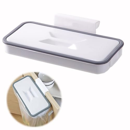 Soporte para Bolsa de Basura Portátil, Contenedor de Puerta de Armario, Cubo de Basura Colgante, Soporte Plegable para Bolsas de Basura, Cubo de Cocina Colgante, para Cocina Coche Oficina Hogar