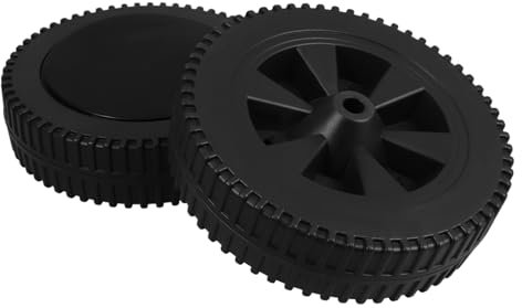 OFFSCH 2piezas Ruedas Fijas Para Parrilla De Repuesto De Plástico Color Negro Para Carrito De Parrilla