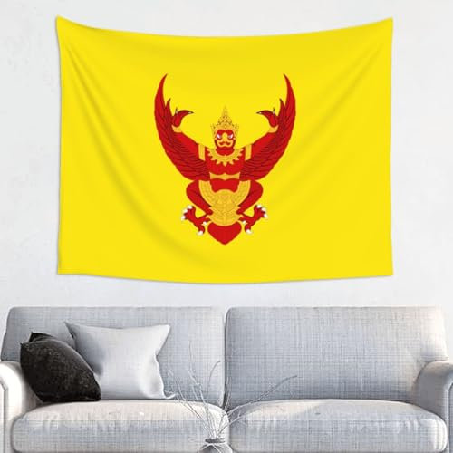 HMBGFW Wandteppich mit königlicher Flagge von Thailand, 73 x 94 cm, für Schlafzimmer, perfekt für Zuhause, Urlaubsdekoration