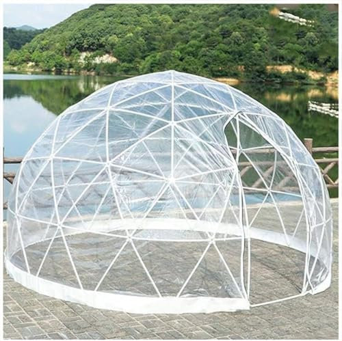 WEIZIIA Pop up Zelt, Bubble Tent Dome House Camping 12FT Geodätische Kuppel Hinterhof Zelt, Garten Outdoor 3-6 Personen Camping Haus Unterstand Gewächshaus Kuppel Gewächshaus Für Winter, Camping Zelt