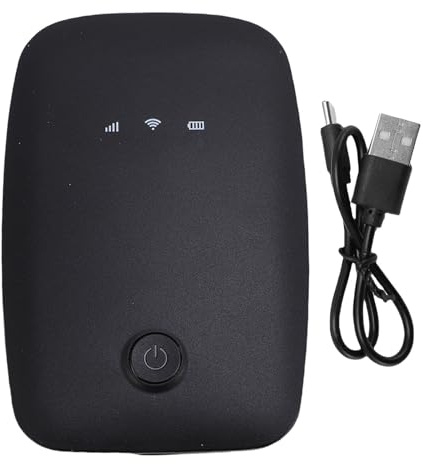 Vikye Tragbarer WiFi -Hotspot, 4G LTE Mobile Router 150 Mbit/S mit SIM -Karten -Steckplatz, für Reisen Unterstützt Bis zu 12 Geräte USB C -Stromversorgung