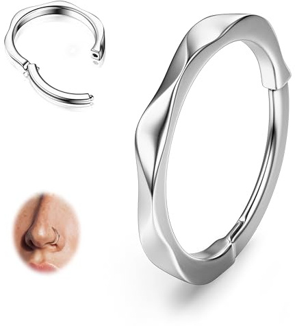316L Edelstahl 16G Conch Piercing Ring Ohr Nasenpiercing Nasenring Septum
