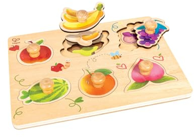 Hape Holzpuzzle Fruity Layer - pädagogisches Spielzeug Obst