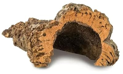 HAPPET Korktunnel L – natürliches Reptilien Versteck & Terrarium Dekoration aus Korkeichenrinde, feuchtigkeitsbeständig & schimmelfest, ideal als Korkhöhle, Ø 20–25 cm, Länge 35–40 cm
