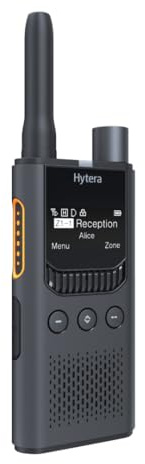 Hytera S1 Pro LF Walkie-Talkie PMR446, professionell, freie Verwendung, Digital DMR und Analog, Rauschunterdrückung IA, OLED-Display, Bluetooth und Akku mit 2.200 mAh (bis zu 19 Stunden), Grau