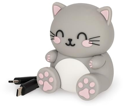 Legami - Speaker Wireless con Supporto, The Sound of Cuteness, Tema Kitty, Ricaricabile, Cavo Type-C Incluso, Utilizzabile come Supporto per Cellulare, 6 x 8 x 5 cm