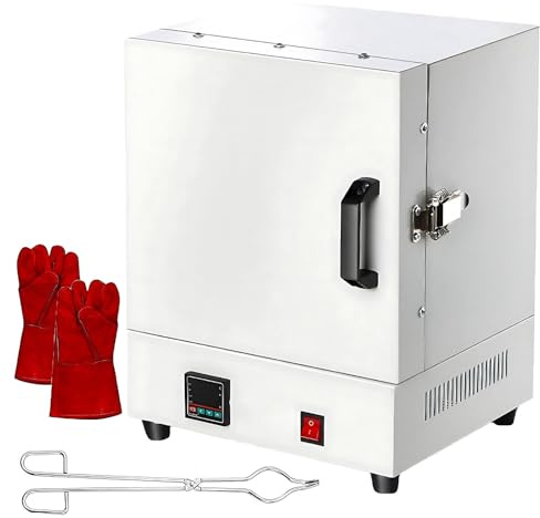 UPLTOE 2000w Keramikbrennofen, Laborgerät Mit Digitalanzeige, Geschlossener Muffelofen Bis 1150 °c, Mit Temperaturregler, Für Zahnmedizin, Keramikarbeiten, Schmuckbearbeitung