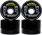Bigfoot Longboard Wheels 80A SHR Mountain Cruiser, Schwarz, 76 mm
