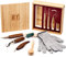Elemental Tools Holzschnitzmesser Komplett Löffel Schnitzen Set: Holz Schnitzhaken Messer, Whittling Messer, Detail Holzschnitzmesser und Rohling für Schale, Kuksa, Löffel Schnitzen oder Whittling
