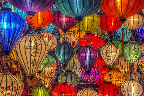 toynk Lanterns In Hoi An City Floating Lights Puzzle 1000 Teile