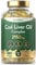 Cod Liver Oil Capsules High Strength 2152mg | 180 Count | Complex with Garlic and Omega 3 Fatty Acids DHA/EPA | No Artificial Preservatives | by Horbaach